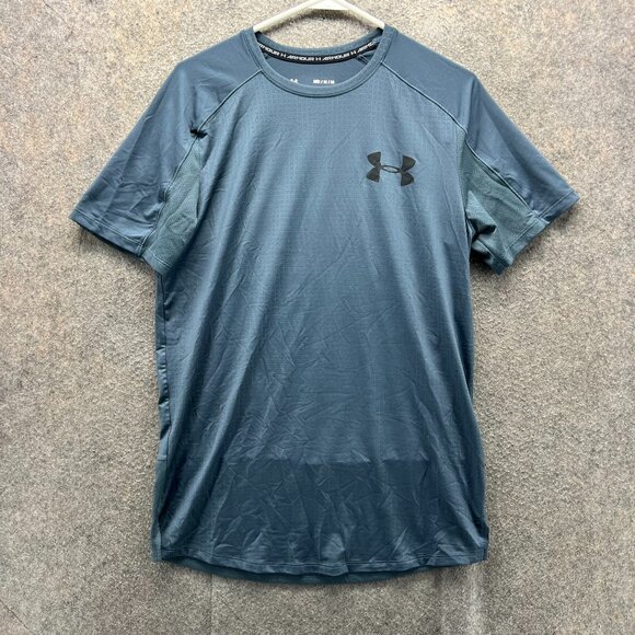 Under Armour Shirt Mens Medium Blue Athletic Training The MK1 Tee Performance - Picture 1 of 11